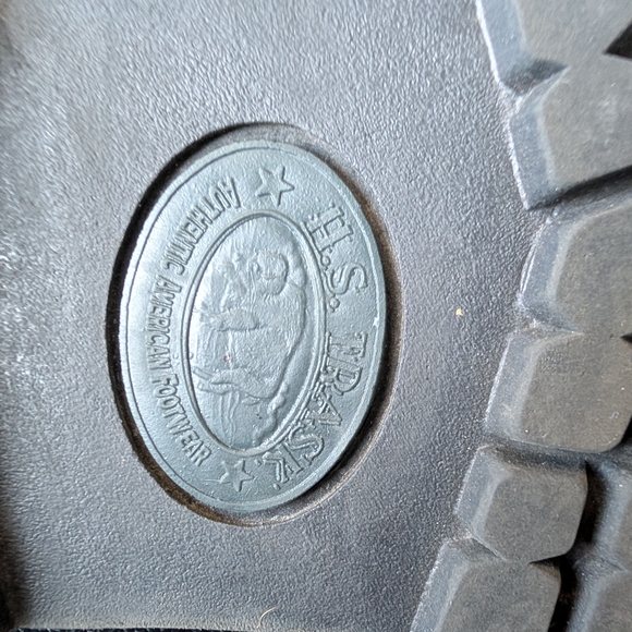 H.S. Trask Bison Leather Oxford Shoes Lug Sole USA Made Men’s 11 N - Picture 11 of 14